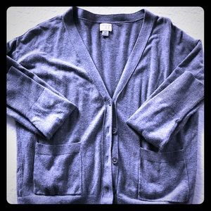 Gray cardigan
